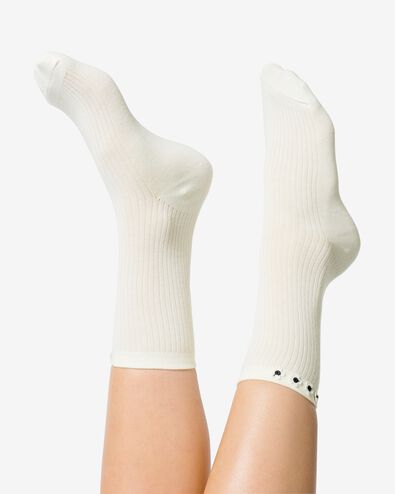 2 paires de chaussettes femme avec coton - 4270461 - HEMA