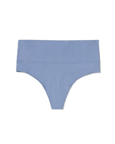damesstring met hoge taille ultimate comfort blauw blauw - 19610585BLUE - HEMA