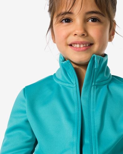 veste de survêtement enfant turquoise 158/164 - 36030254 - HEMA