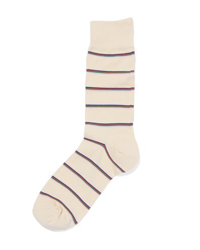 Herren-Socken, mit Baumwollanteil, Streifen beige 39/42 - 4152681 - HEMA
