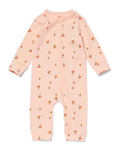 combinaison pyjama bébé mandarines rose pâle rose pâle - 33309530LIGHTPINK - HEMA