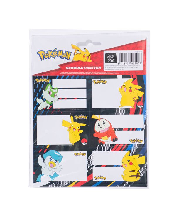 18 étiquettes Pokémon - 14900575 - HEMA