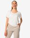 t-shirt femme danila avec bambou blanc XL - 36331384 - HEMA