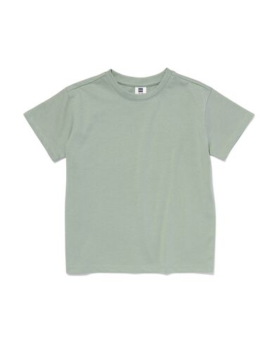 kinder t-shirt  vert 122/128 - 30788226 - HEMA