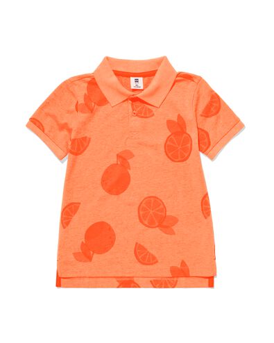 Kinder-Poloshirt, Orangen orange 122/128 - 30784169 - HEMA