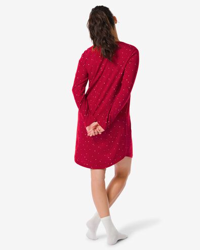 chemise de nuit femme coton rouge L - 23460138 - HEMA