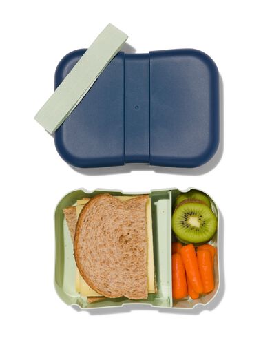 lunchbox met elastiek blauw - 80670058 - HEMA
