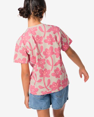 Kinder-T-Shirt rosa 146/152 - 30874642 - HEMA
