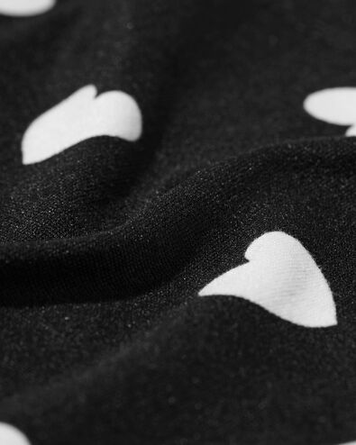 short de pyjama femme micro coeurs noir noir - 23490370BLACK - HEMA