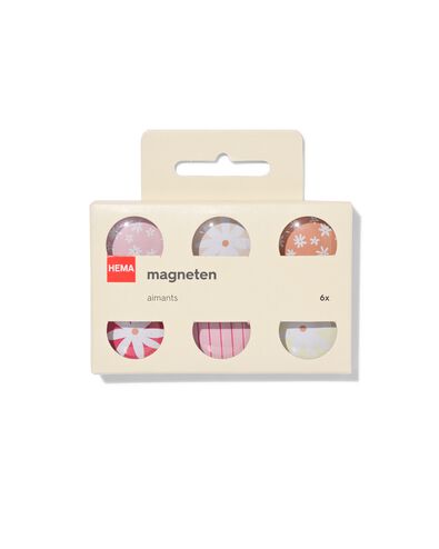 6er-Pack Magnete, Blumen - 14511009 - HEMA