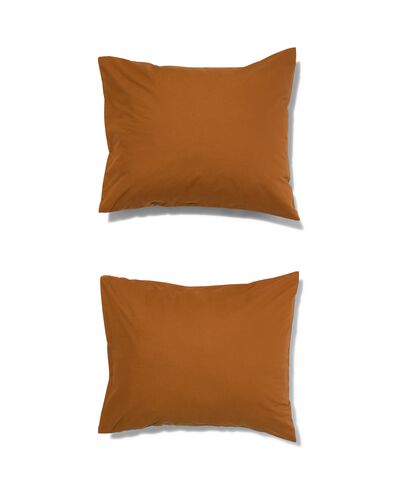 2er-Pack Kissenbezüge, Soft Cotton, 60 x 70 cm, braun - 5180039 - HEMA