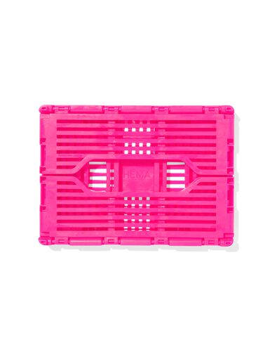Buchstabentafel-Klappkiste, recycelt, XS, pink knallrosa XS  13 x 18 x 8 - 39800022 - HEMA