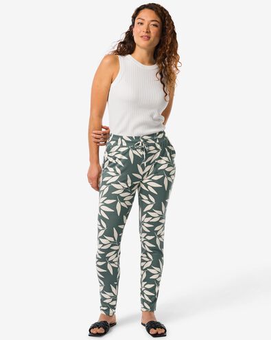 pantalon femme Mila vert XL - 36267554 - HEMA