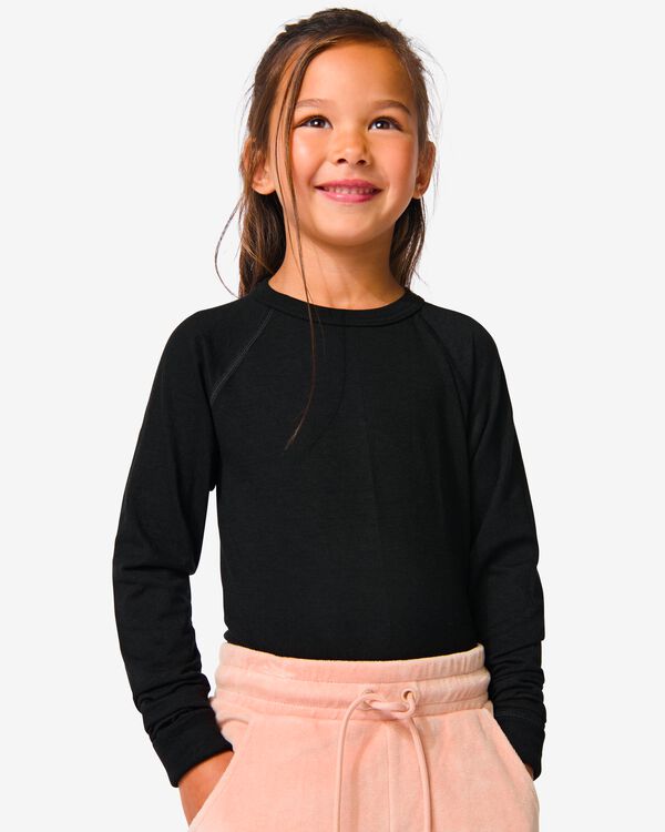 kinder thermo t-shirt zwart zwart - 1000001475 - HEMA