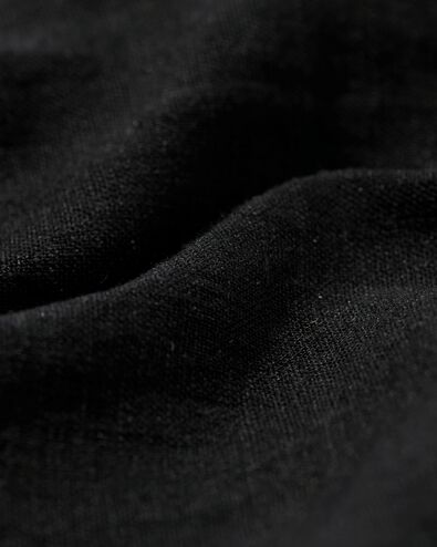 damesblouse Lizzy met linnen zwart M - 36279372 - HEMA