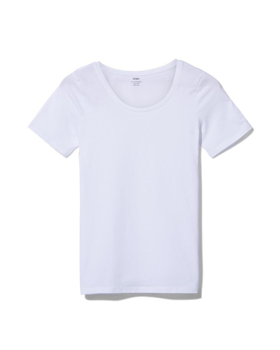 Waden verkoopplan Luchten dames t-shirt wit - HEMA