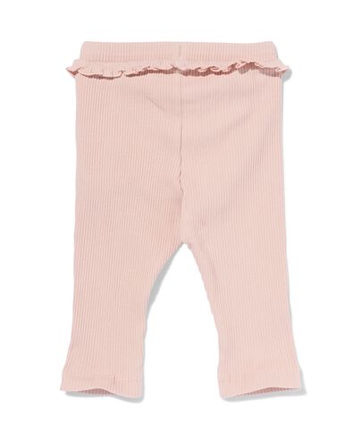 legging côtelé pour bébé rose pâle 68 - 33065552 - HEMA