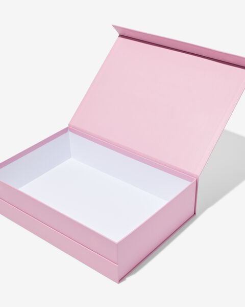 Tegen de wil Bedienen Gelijkwaardig decoratieve opbergdoos met deksel 21x30.8x8 roze - HEMA