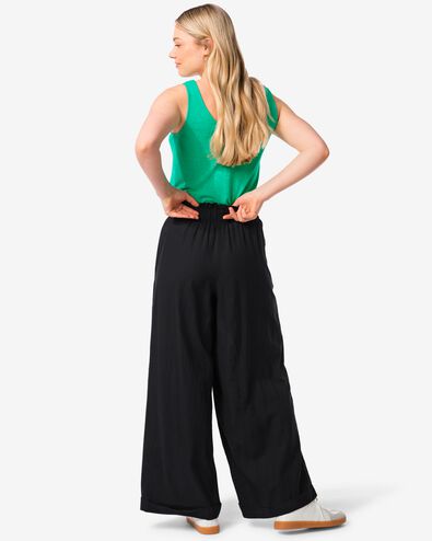 pantalon femme Raiza avec lin noir L - 36226783 - HEMA