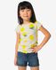 Kinder-T-Shirt, gerippt eierschalenfarben 146/152 - 30836246 - HEMA