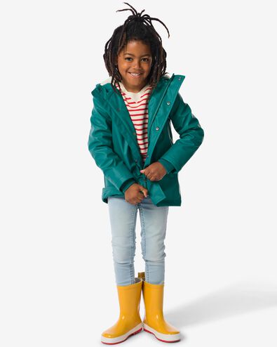 Kinder-Jacke mit Kapuze grün 122/128 - 30784840 - HEMA