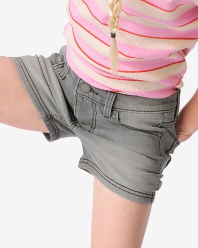 Kinder-Shorts, Denim grau 110/116 - 30804157 - HEMA