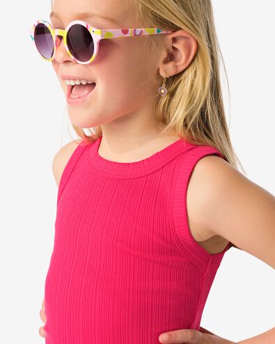 Kinder-Top, kurz, gerippt rosa 110/116 - 30806550 - HEMA