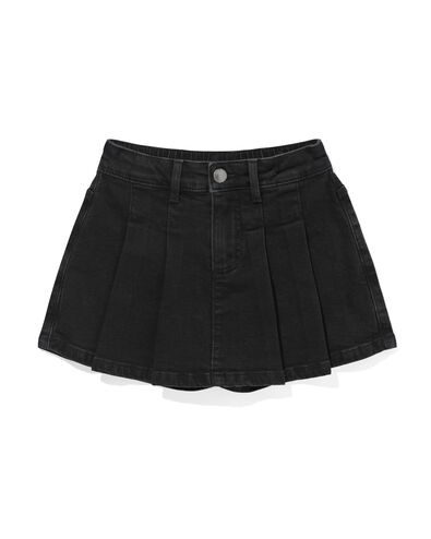 jupe-culotte enfant avec plis noir 122/128 - 30872577 - HEMA