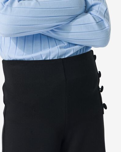 pantalon enfant avec boutons noir 110/116 - 30823952 - HEMA