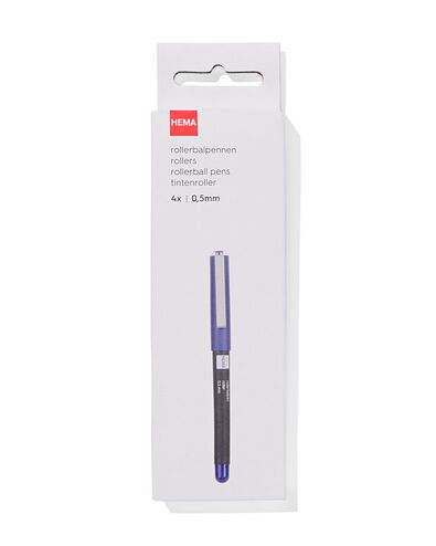 stylos roller 0,5 mm - 4 pièces - 14400431 - HEMA