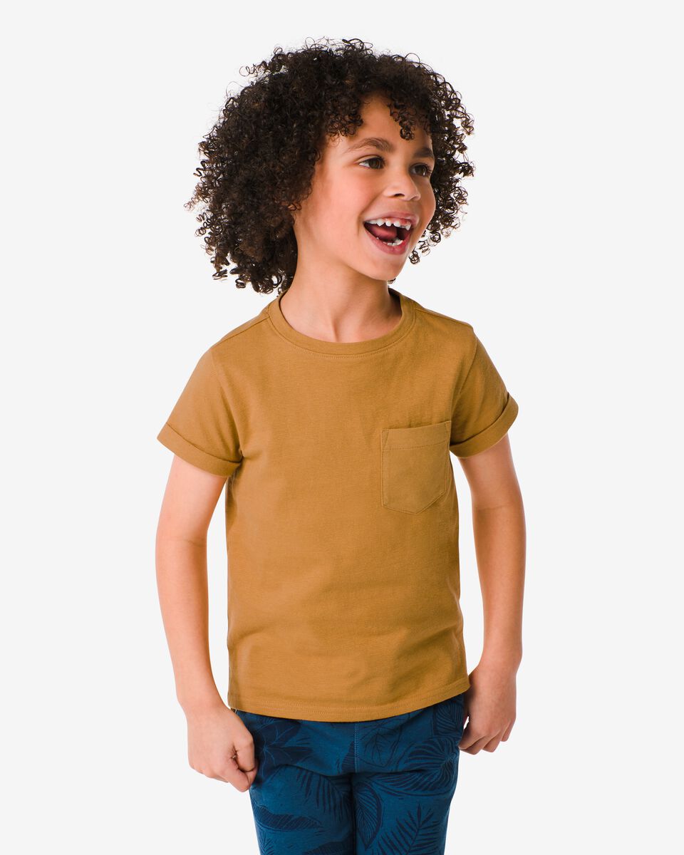 Klusjesman Afleiding Cursus kinder t-shirt bruin - HEMA