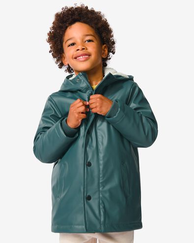 manteau enfant PU avec capuche - 30767436 - HEMA
