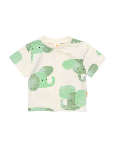 Baby-Shirt, Elefanten eierschalenfarben 80 - 33497916 - HEMA
