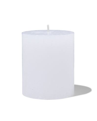 bougie rustique - 8 x 7 cm - blanc blanc 7 x 8 - 13500603 - HEMA