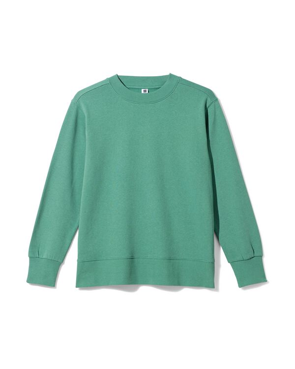 dames lounge sweatshirt donkergroen donkergroen - 23423530DARKGREEN - HEMA