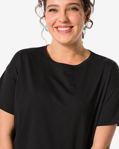 t-shirt femme Daisy noir XL - 36262554 - HEMA