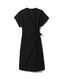 robe portefeuille femme Raiza avec lin noir noir - 1000031358 - HEMA