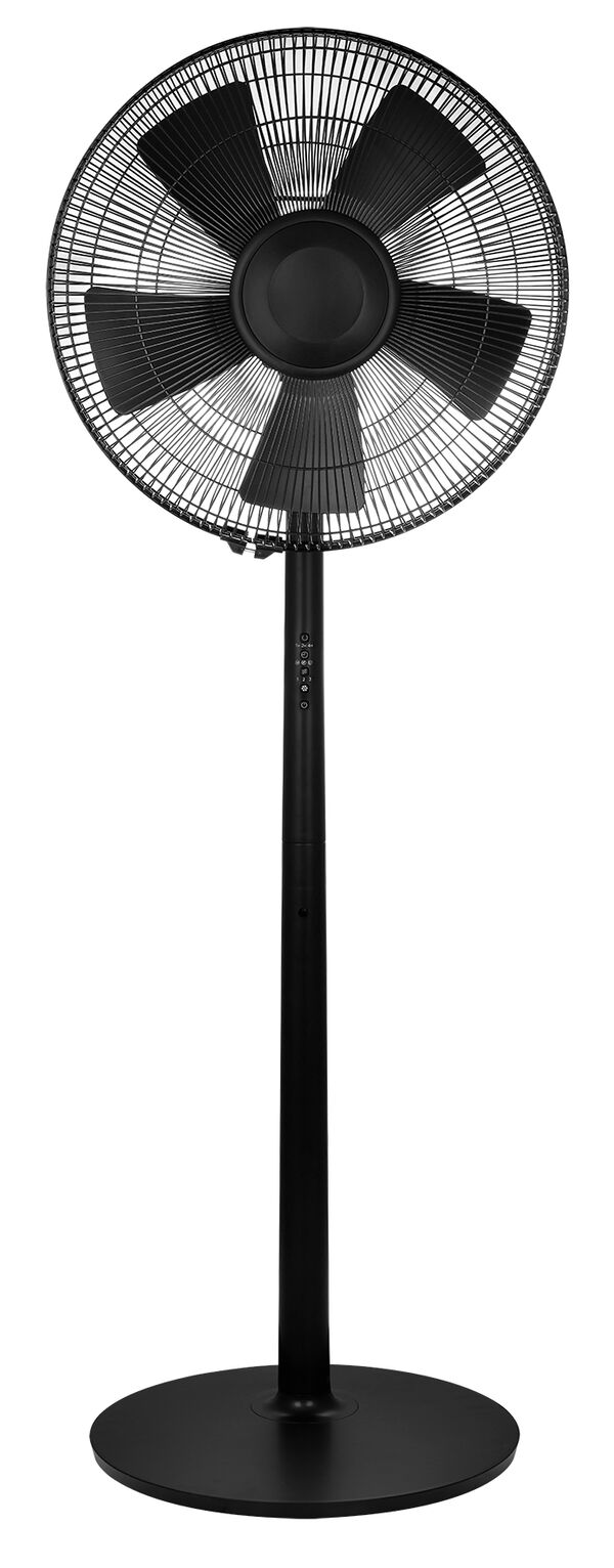 staande ventilator met afstandsbediening 135cm luxe zwart - 80200032 - HEMA
