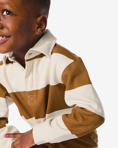 Kinder-Sweatshirt, Streifen braun 134/140 - 30778919 - HEMA