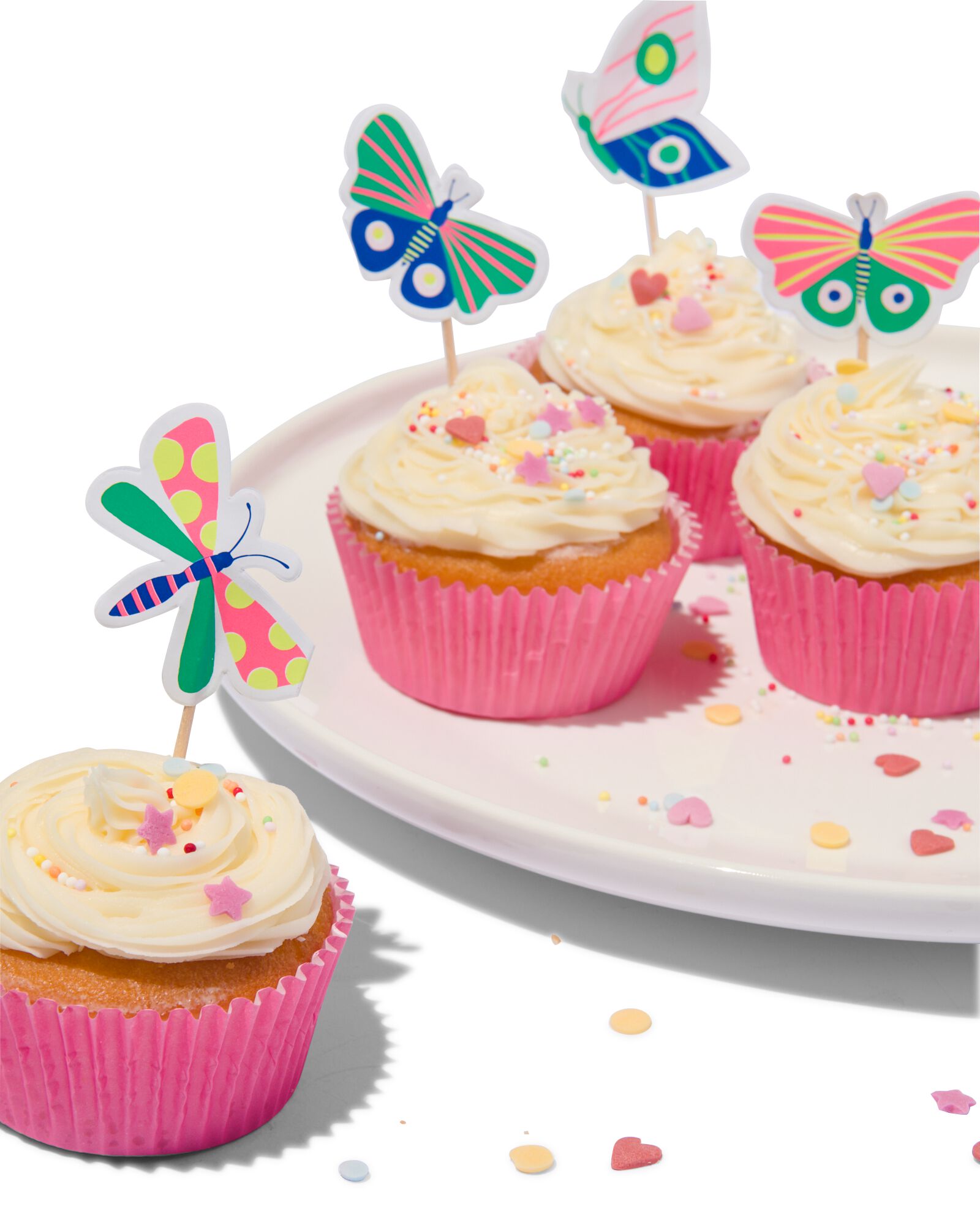 24er-Cupcake-Set, Schmetterlinge - HEMA