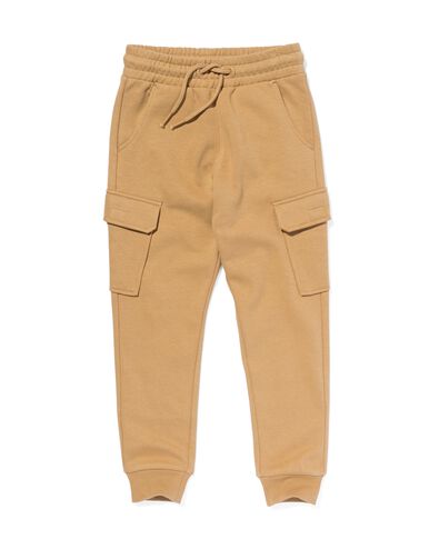 pantalon sweat cargo enfant beige 98/104 - 30787049 - HEMA