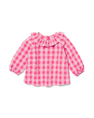 chemise bébé carreaux rose rose - 33095930PINK - HEMA