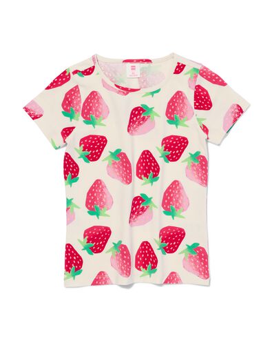 Kinder-T-Shirt, Erdbeeren pfirsich - 30864102PEACH - HEMA