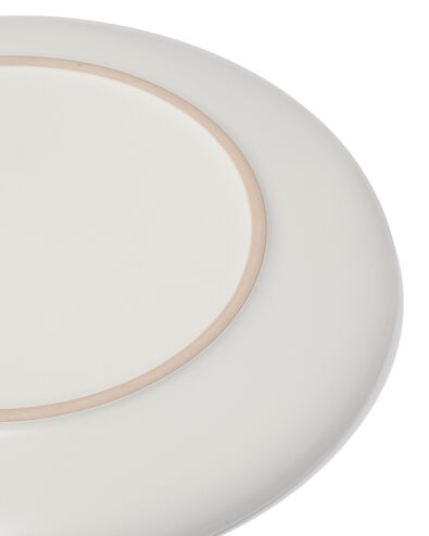 assiette plate Helsinki émail réactif blanc Ø27cm - 9602600 - HEMA