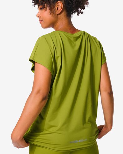 t-shirt de sport femme vert armée L - 36090143 - HEMA