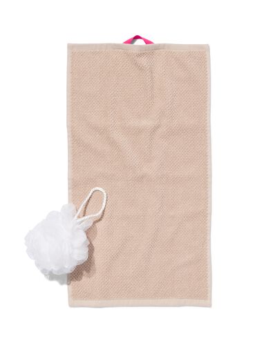 serviette de bain de qualité épaisse - grain de riz beige sable sable - 1000032601 - HEMA