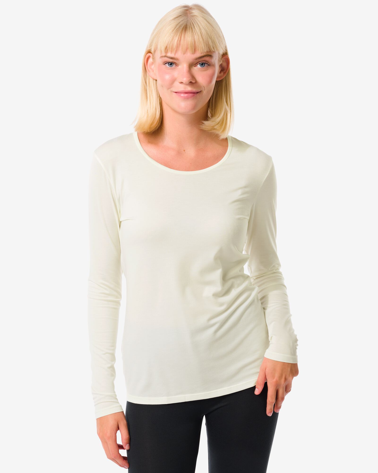 T-shirt manches longues thermique femme blanc
