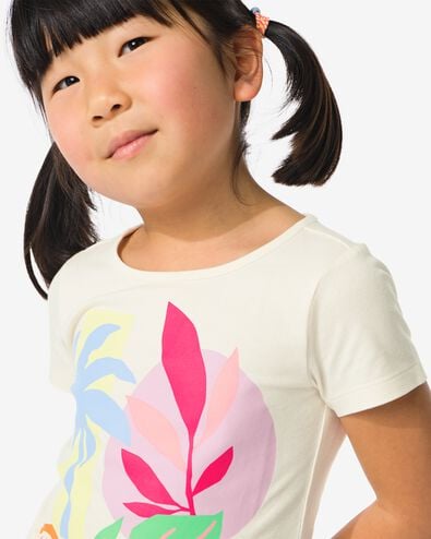 Kinder-T-Shirt eierschalenfarben 122/128 - 30864040 - HEMA