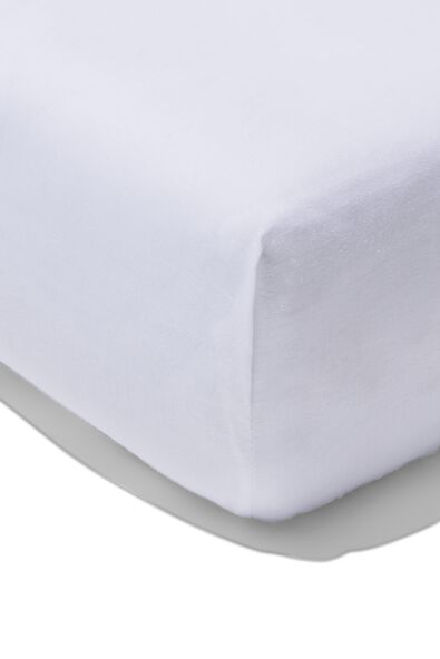 drap-housse coton doux 90x200 blanc - 5190027 - HEMA