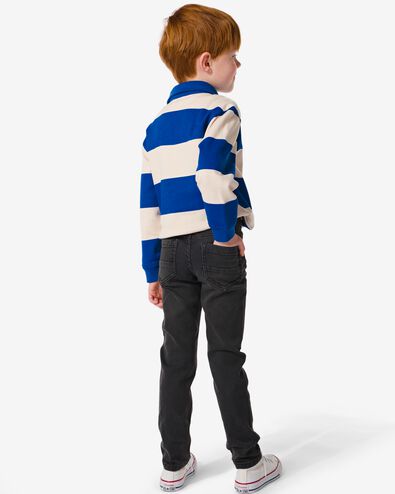 Kinder-Sweatshirt, Polokragen, Streifen blau 134/140 - 30778926 - HEMA